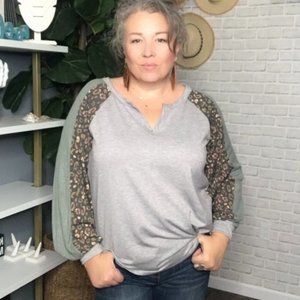 White birch Leopard Trim Top